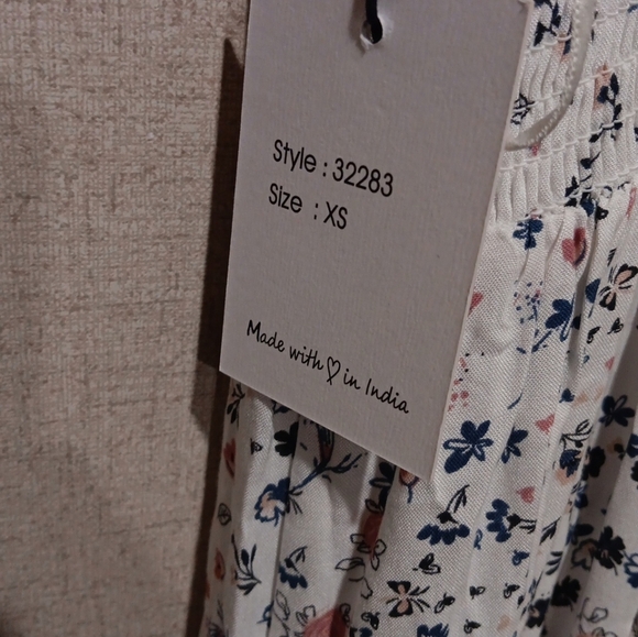 Japna Floral Spaghetti Strap Dress New Size Xs - Picture 5 of 6